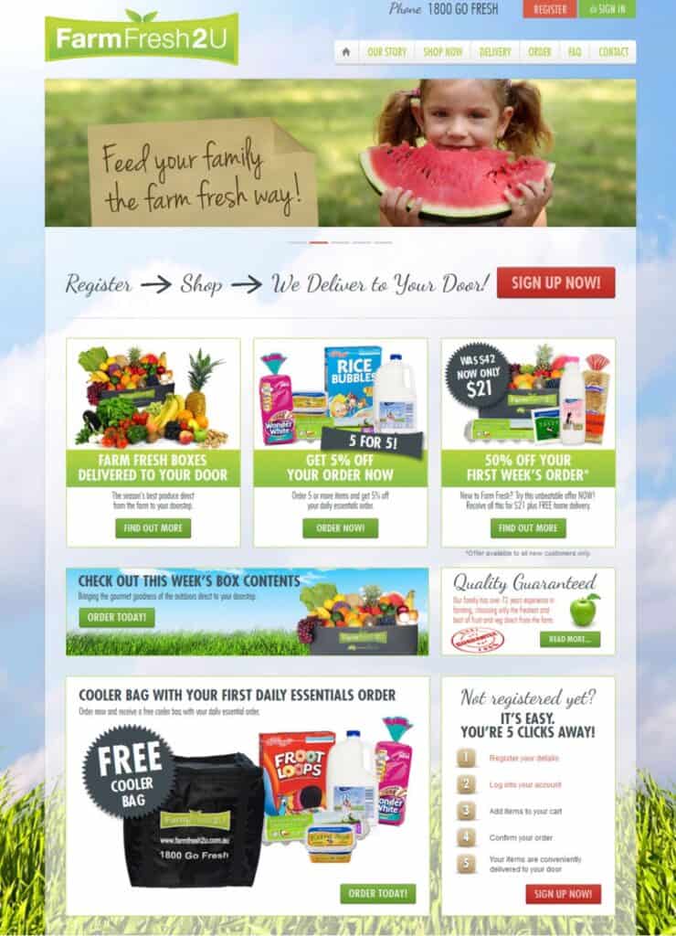 Farm Fresh delivery service for clients with fresh produce and farm boxes.